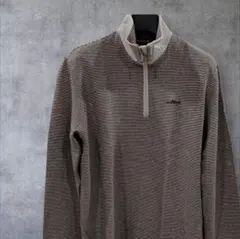 CHERVO ストライプ ハーフジップセーター 52