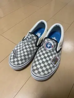 美品⭐︎ワッペンVANS チェック柄 スリッポン