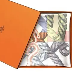 美品 モザイク柄 エルメス シルクスカーフ カレ90 ペガサスのいたずら