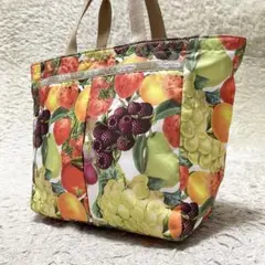 【美品】レスポートサック　ハンドバッグ　ランチバッグ　フルーツ　マルチカラー