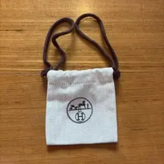 新品未使用】エルメス 巾着 ミニサイズ 保存袋 アクセサリー 小物入れ