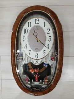 【美品】SEIKO(AM 213 B )ウェーブシンフォニー　からくり電波時計