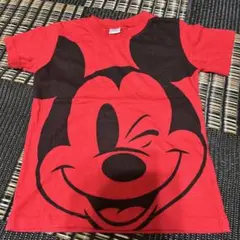 Disney ミッキーマウス Tシャツ 赤120サイズ