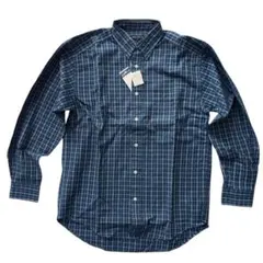 新品未使用 OLD UNIQLO ユニクロ 長袖シャツ ブルー チェック柄 M
