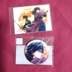 鬼滅の刃 C106 繋ぐ くじ 冨岡義勇 竈門炭治郎 ステッカー 缶バッジ