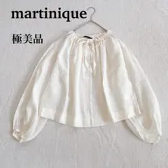 【極美品】martinique マルティニーク ネックギャザーブラウス シアーのサムネイル