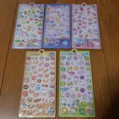 3D立体シール 5枚セット ボンボンドロップシール 光る