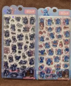 正規品　海外限定　スティッチ　ボンボンドロップシール2枚