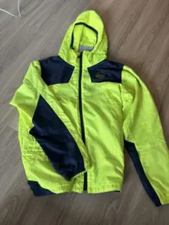 Kappa KP526W721 ナイロンジャケット M 蛍光イエロー/ネイビー