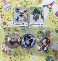 ヒロアカ くら寿司 缶バッジ　ラバーマスコット