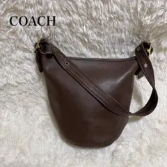美品　OLD COACH バケツ型　ショルダーバッグ　9953 ブラウン