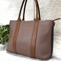 【美品】ポールスミス オールレザー　ブリーフケース A4 ブラウンのサムネイル