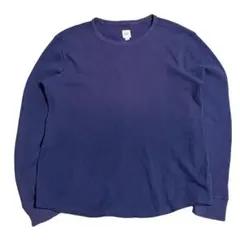 00s GAP ギャップ サーマル ロンＴ 茄子紺 鬼フェード y2k