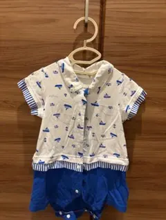 CROISSANCE BEBE ロンパース 70cm マリン柄