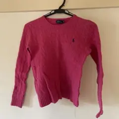 Polo Ralph Lauren ケーブル編みニット XS ピンク