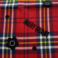 在庫１点　★可愛いMARY QUANT★赤チェック生地