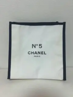CHANEL N°5 ポーチ ホワイト ブラック　非売品のサムネイル