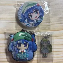 東方Project 河城にとり　缶バッジ　ラバスト　ラバスト　メタルチャーム