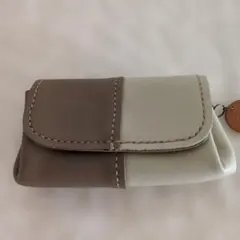 バイカラー レザー ミニ財布のサムネイル