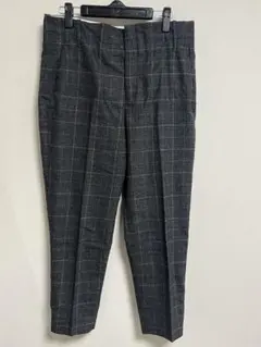 ZARA グレー チェック柄 スラックス M size