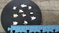 LVロゴカラフルネイルパーツ 10個セット