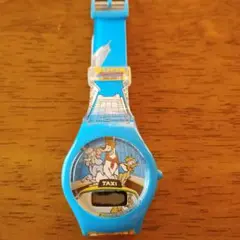 ジャンクです！オリバー デジタル腕時計 青