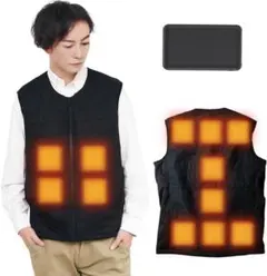 ❤️人気商品❤️電熱ベスト 20000mAhバッテリー付き 電熱ジャケット