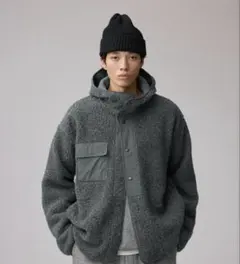 GU ENGINEERED GARMENTS ボアフリーススナップパーカ L