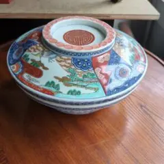 中国古美術 明時代 呉須赤絵 花草鳥魚文 古染付龍文飾皿 唐物 南京赤絵
