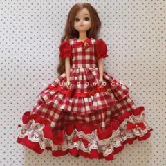 リカちゃん 服 アウトフィット クリスマス ハンドメイド 手編み ドール