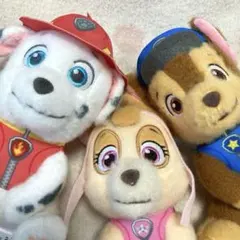 PAW Patrol パウパトロール ふんわりぬいぐるみ 全3種コンプセットのサムネイル