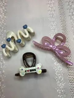 ヘアクリップ3点セット￼ 10