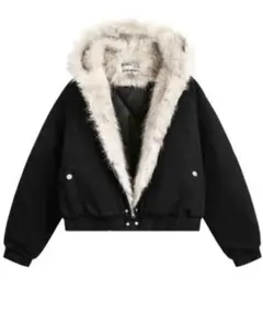 ファージャケット　中綿ショートブルゾン