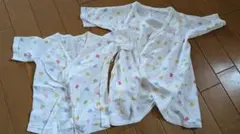 mikihouseカラフル動物柄 ベビーシャツ肌着 2枚セット