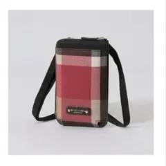 BLUE LABEL チェック柄 スマホショルダーバッグ