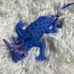 変形爬虫類リアルトカゲ＆ワニ　モロクトカゲ ブルー