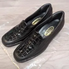 美品　銀座 YOSHINOYA 黒ローファーのサムネイル