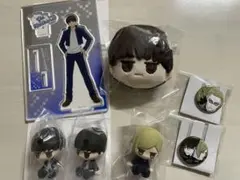 呪術廻戦 ダイソー アクリルスタンド じとっと 一番くじ 缶バッジ 七海 灰原