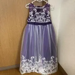 キッズ フォーマルドレス パープル 刺繍 スパンコールのサムネイル