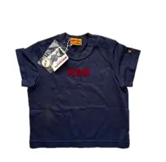 訳あり新品未使用タグ付き　ミキハウス　ダブルビー　ネイビー　刺繍　半袖　Tシャツ