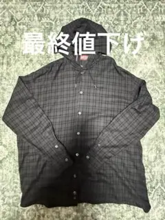 Diesel フード付きチェックシャツ M