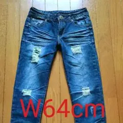 ★No.005★新品未使用★ダメージデニム★ボーイズデニム★Mサイズ★