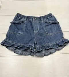女の子 キッズ デニムパンツ ショートパンツ 110cm
