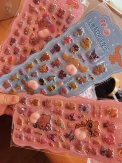 サンリオ　日焼けももシール　おしりシール　スクイーズシール①