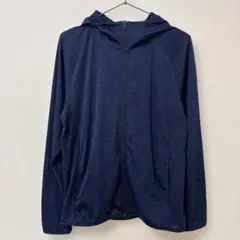 K1909 UNIQLO ネイビー フルジップUVパーカー ネイビー メンズ L