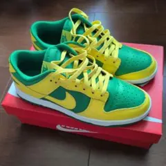 【美品】NIKE Dunk Low イエロー グリーン スニーカーのサムネイル