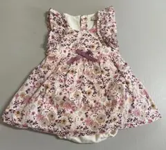 プティマイン　ロンパース　ワンピース　70サイズ　花柄
