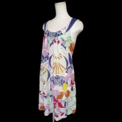VENISSAC★フラワー柄ミックスptコットンワンピースのサムネイル
