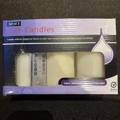 LEDキャンドル 3本セット リモコン付き
