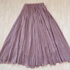 fifth ロングスカート　フレアスカート　チュールスカート　ピンク　新品